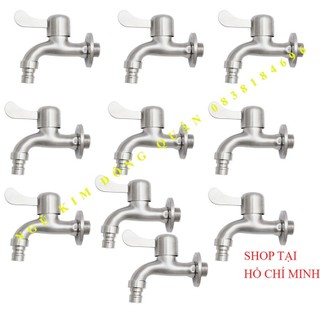 COMBO 10 Vòi hồ GHÉP vòi xả inox 304 xả nước SIÊU MẠNH.Vòi xả xô, vòi xả sân vườn, vòi máy giặt , Vòi tay hồ hàn