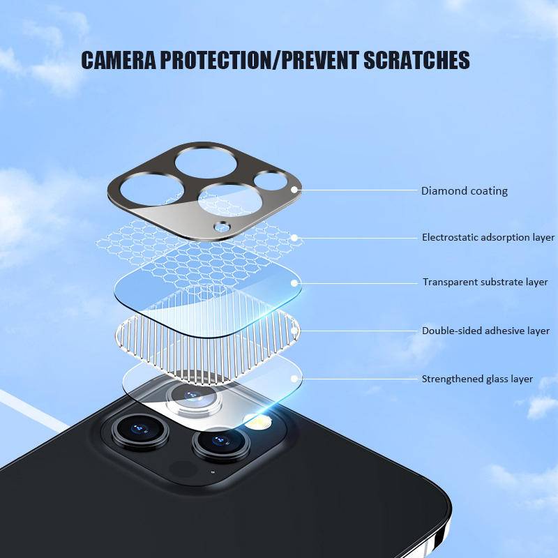 Kính Cường Lực Bảo Vệ Ống Kính Máy Ảnh Toàn Diện Nhiều Màu Cho iPhone 14 Pro Max Plus 14 14pro 14promax 14plus