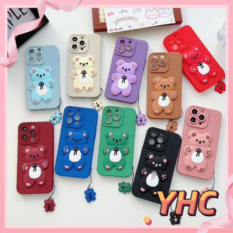 Ốp Lưng phone Dễ thương diy gấu nhỏ vỏ mềm silicone iPhone 6 / 6S / 6splus / se / 7 / 7plus / 8 / 8plus / X / xs / xsmax / 11 / 12 / 13 / 14 -079