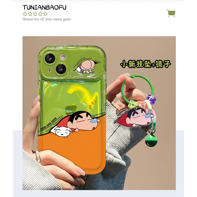 Hoạt Hình Ốp Điện Thoại Nắp Lật Kèm Gương Trang Điểm Cho IPhone 14 14 Pro 13 13 Pro Max / 12 12 Pro 12 Pro Max / 11 11Pro 11 Pro Max / XSmax XR X XS / 7 8Plus