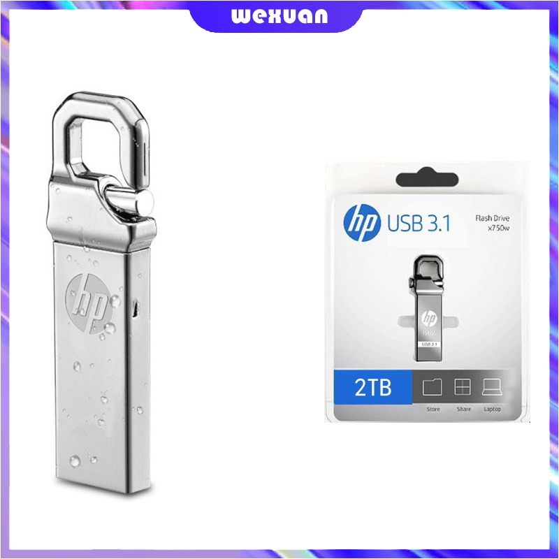 Ổ Đĩa Flash 2TB HP 2TB USB3.0 Tốc Độ Cao Bằng Kim Loại Chống Thấm Nước