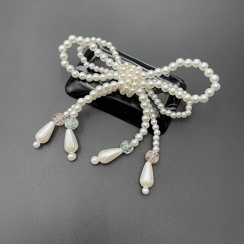 2027081  Hạt Ngọc Trai Giả Hình Nơ Đính Trang Trí Giày Dép / Mũ DIY