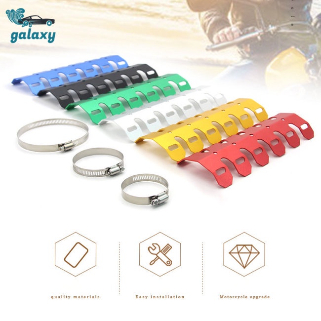 Galaxy Tấm Chắn Bảo Vệ Ống Xả Nhiệt Chống Bỏng Dành Cho Xe Mô Tô