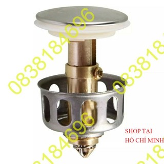 Xả lavabo linh kiện nhấn,Nút nhấn thay thế phụ kiện bộ xả nhấn lavabo inox 304,Nút nhấn bộ xả bồn rửa mặt lavabo