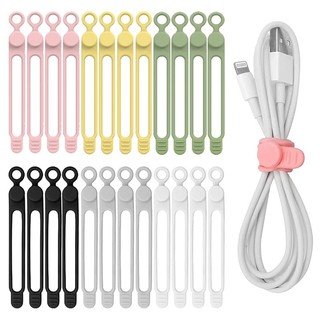 Cáp dữ liệu tổ chức chất lượng cao silicon winder clip để bàn đầu dây cáp dây buộc tai nghe đa năng dây sạc usb dây quản lý cáp fixer giá đỡ có thể tái sử dụng