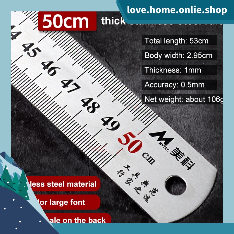 Thước Đo Trung Tâm Bằng Thép Không Gỉ 15CM 20CM 30CM