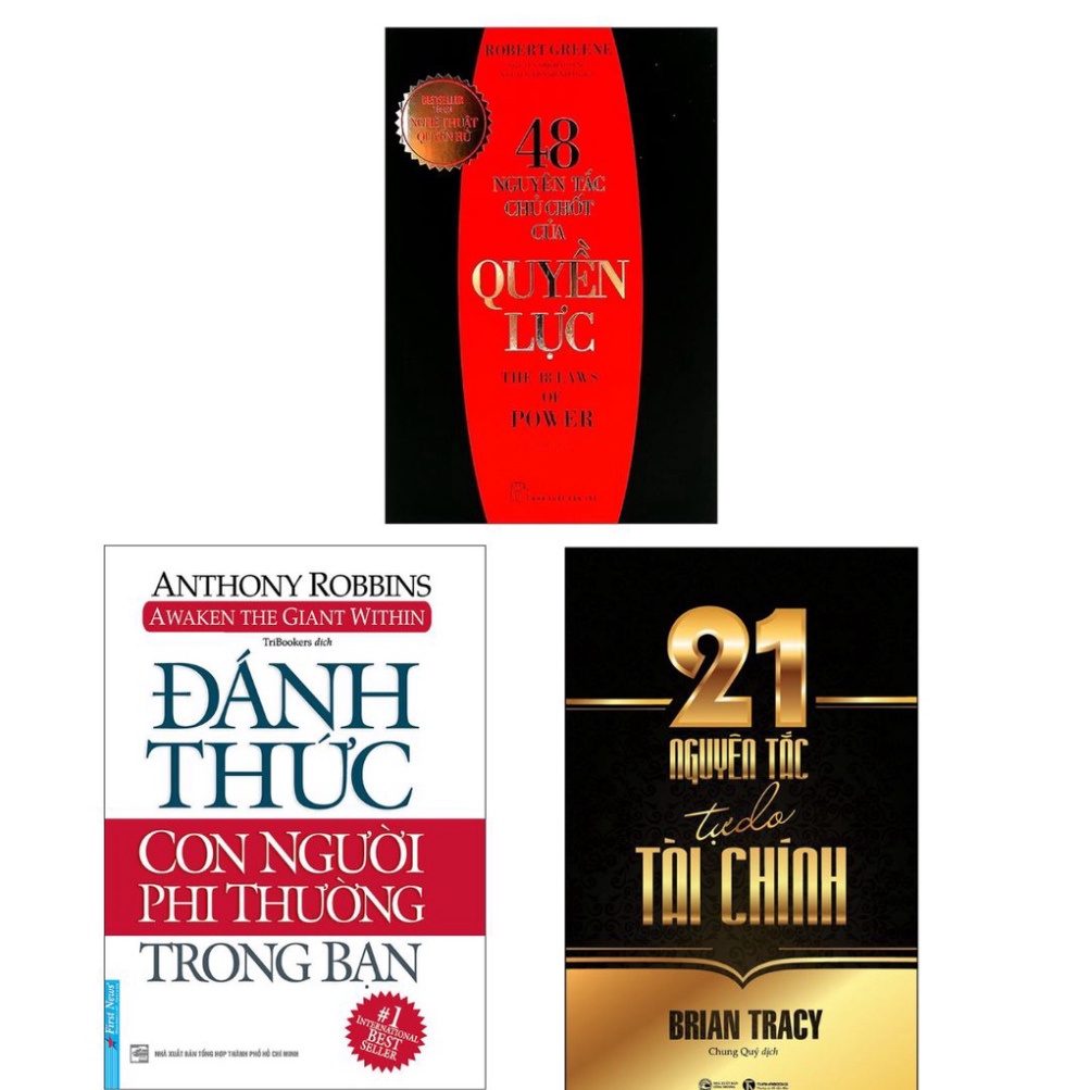 Sách - Đánh thức con người phi thường trong bạn (FIRST NEWS) - 48 nguyên tắc chủ chốt quyền lực - 21 nguyên tắc tự do...