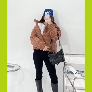 Áo phao nhung tăm siêu ấm hot trend, Áo khoác nữ phong cách Hàn Quốc 2021