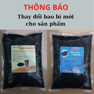 Trân châu 3q/3q sea jelly trăng/đen caramen BKB gói 1kg