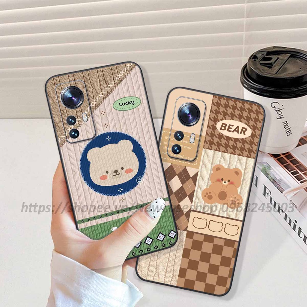 Ốp lưng Xiaomi MI 12T / MI 12T PRO / K50 Ultra in hình họa tiết len Bear Cute