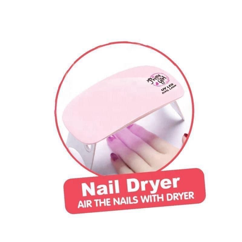 Bộ trang điểm và nail cho bé kèm túi xách
