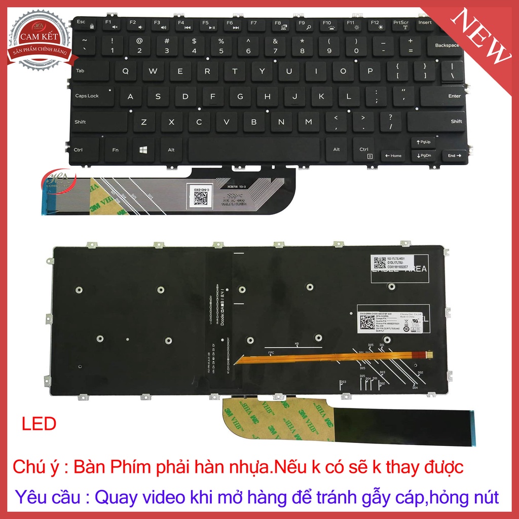 Bàn Phím Dell Inspiron 5480 N5480