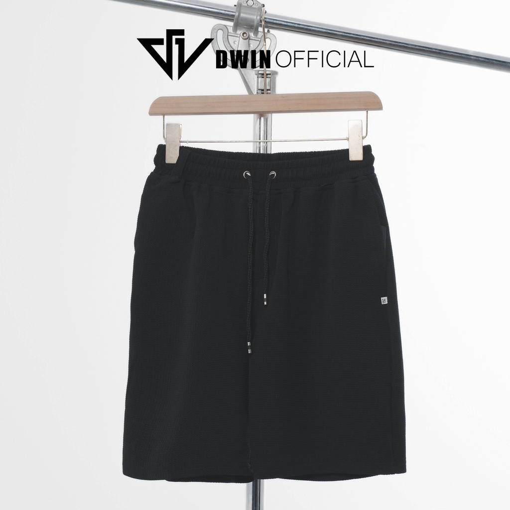 Quần short đùi thun bắp unisex Dwin thun Basic nam nữ oversize ống rộng ulzzang Hàn Quốc