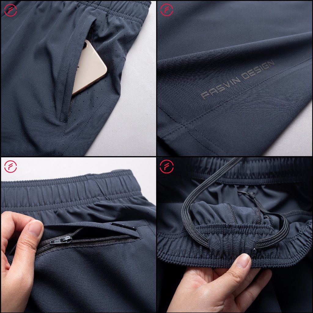 Quần short thể thao nam Fasvin T23557.SG thiết kế mạnh mẽ khoẻ khoắn năng động thoải mái vận động