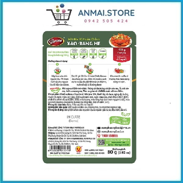 Xốt xào rang me Barona gói 80g
