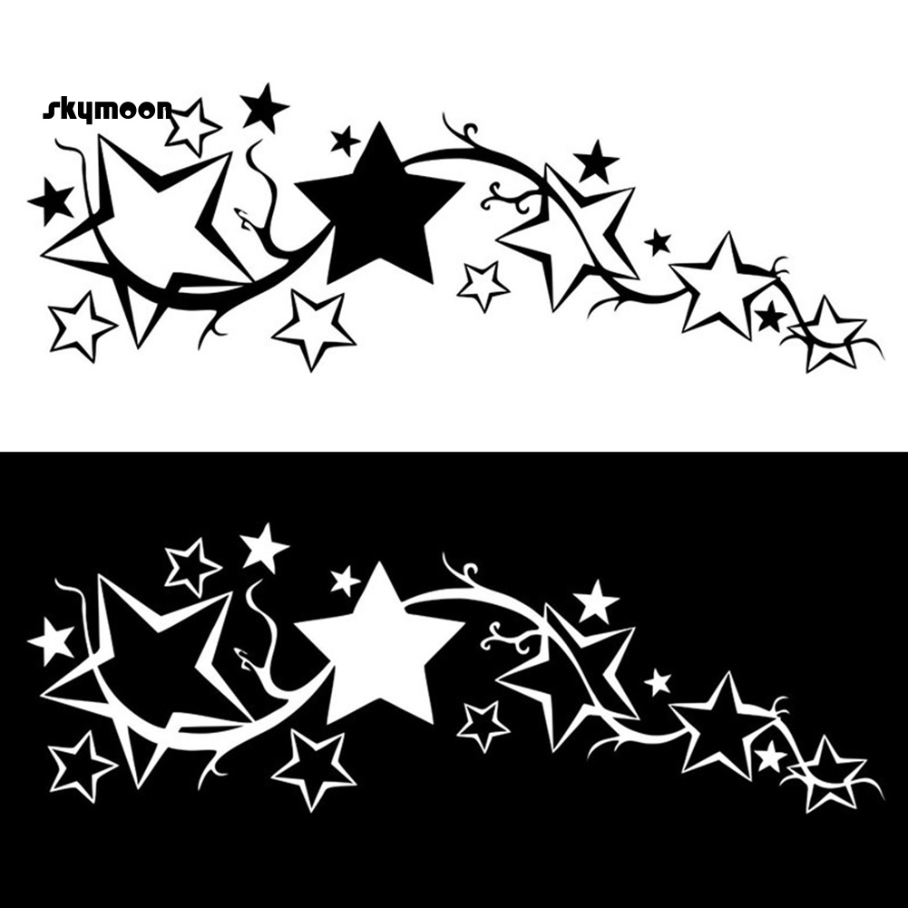 Đề Can Phản Quang Hình Ngôi Sao Trang Trí Thân Xe Hơi / Xe Máy