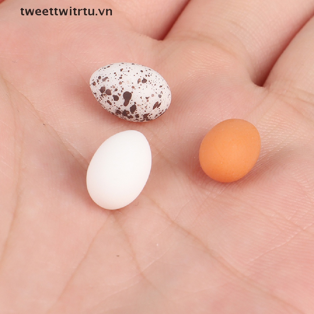 Set 10 Quả Trứng Mô Hình Mini Trang Trí Nhà Búp Bê