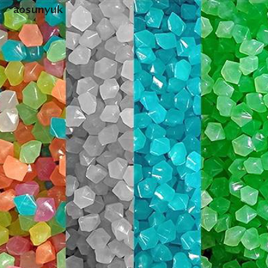 Aosunyuk Set 50 Viên Đá Dạ Quang Phát Sáng Trong Đêm Trang Trí Sân Vườn