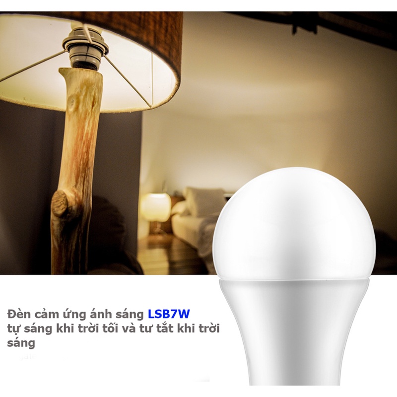 Bóng đèn led cảm ứng ánh sáng LSB8W