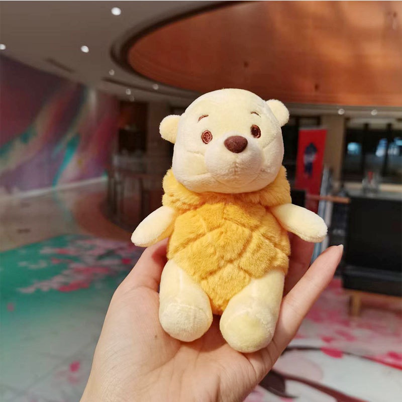Disney Dứa Winnie the Pooh Mặt Dây Chuyền Hợp Thời Trang Thoáng Mát Dễ Thương Sáng Tạo Búp Bê Học Sinh Cặp Đôi Học Xe Móc Khóa Mặt Dây Chuyền Vật Trang Trí