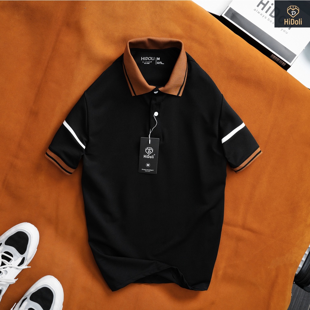 Áo thun POLO phối VIỀN TAY nam nữ mặc đôi siêu đẹp siêu chất, chất liệu co giãn thoáng mát POLO-01