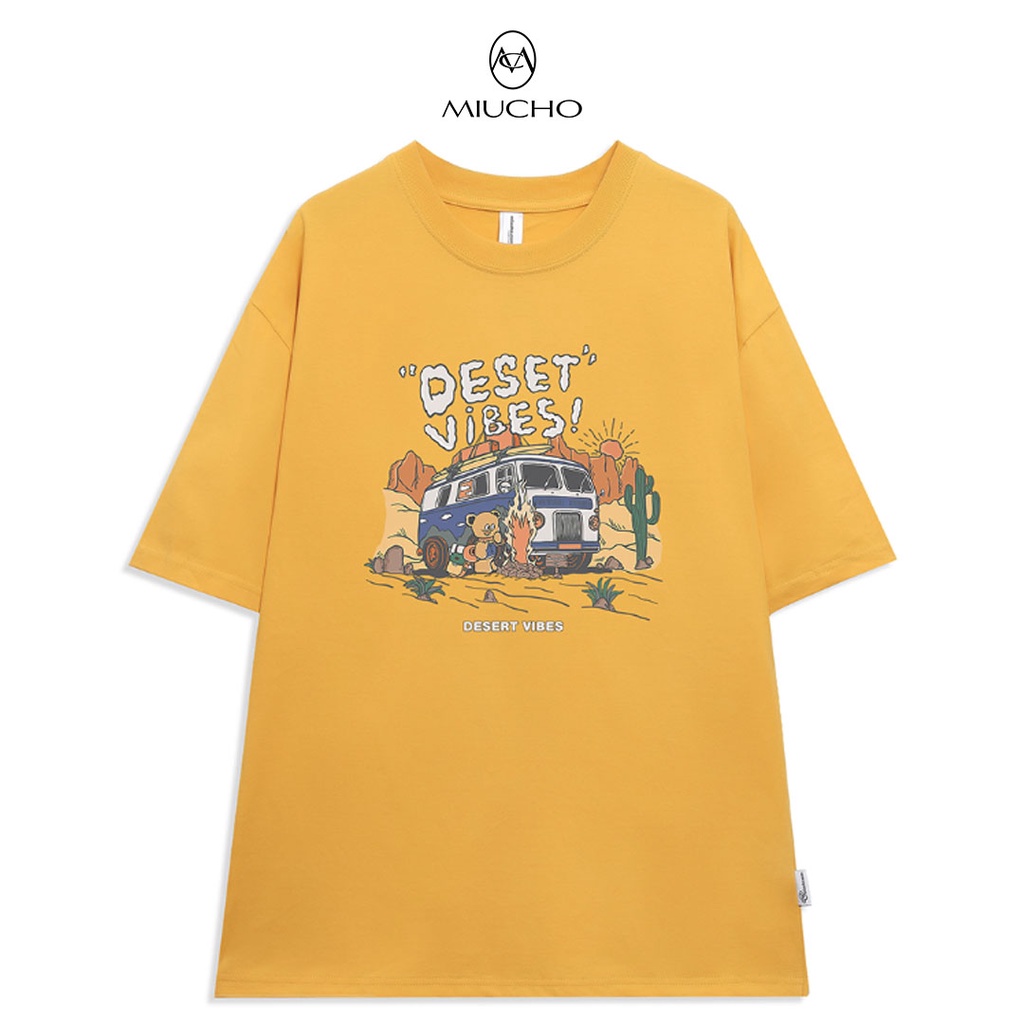 Áo thun nữ tay lỡ form rộng đẹp chất vải cotton mềm mại local brand Miucho AT298 in graphic