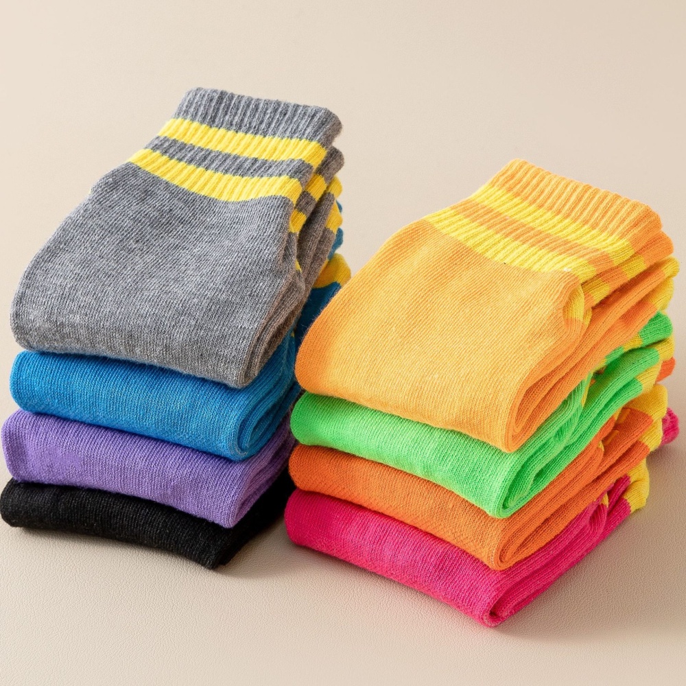 Đôi Vớ Cotton Đi Sàn Chống Trượt Dành Cho Trẻ Em Và Người Lớn