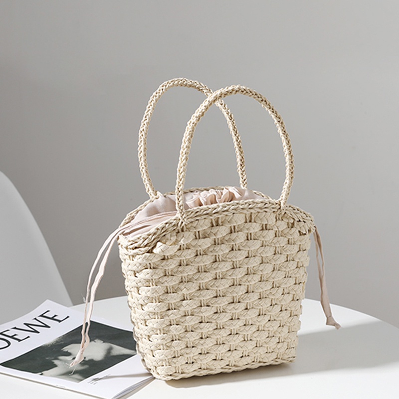 Túi Xách Đan Lát Kiểu Dáng Đơn Giản Hợp Thời Trang Cho Nữ