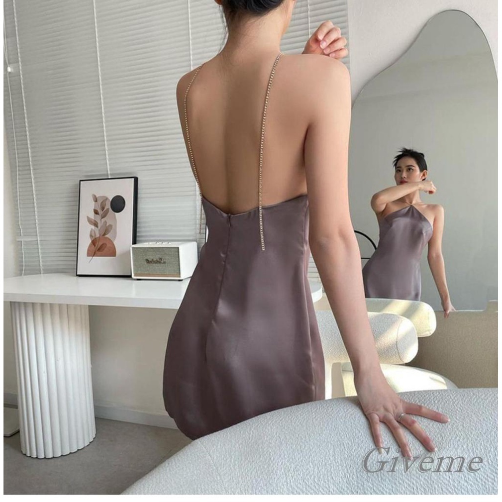 Đầm Ngắn Sát Nách Màu Sắc Thời Trang Cho Nữ