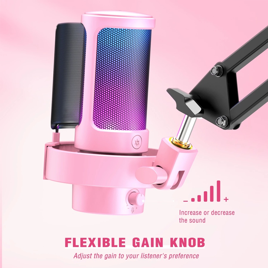 FIFINE A8 USB - Micrô Gaming Đổi Màu RGB | BH Chính Hãng