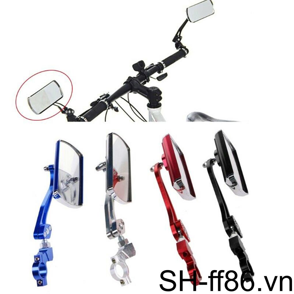 Gương Chiếu Hậu Xoay 360 Độ Bằng Hợp Kim Nhôm Gắn Tay Lái Xe Đạp