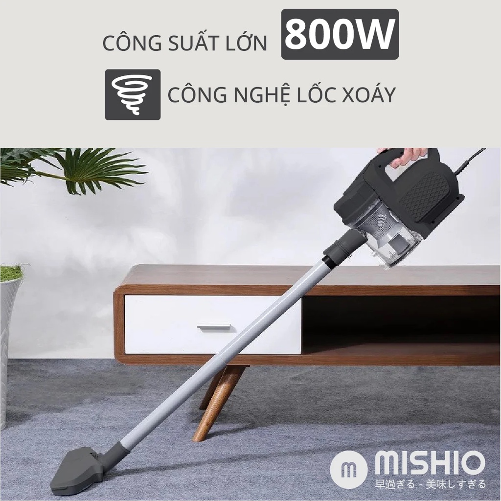 Máy Hút Bụi Cầm Tay Công Nghệ Lốc Xoáy Mishio MK249 800W