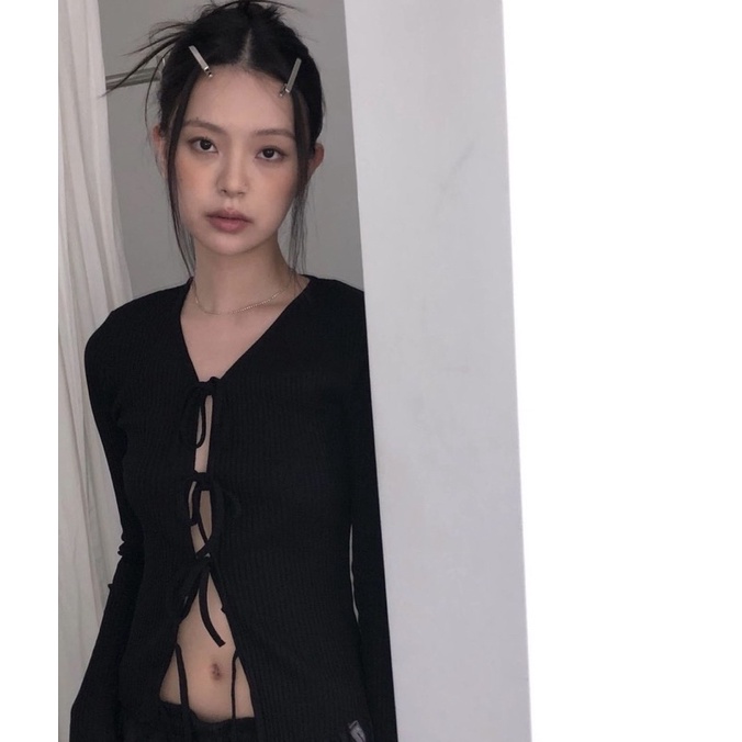 Áo tay dài cột dây MOODY NUDY