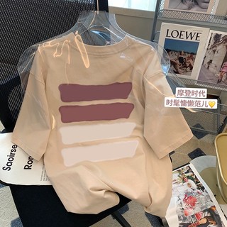 Áo Thun 100% cotton Tay Ngắn In Họa Tiết Sau Lưng Thời Trang Cho Nữ 74