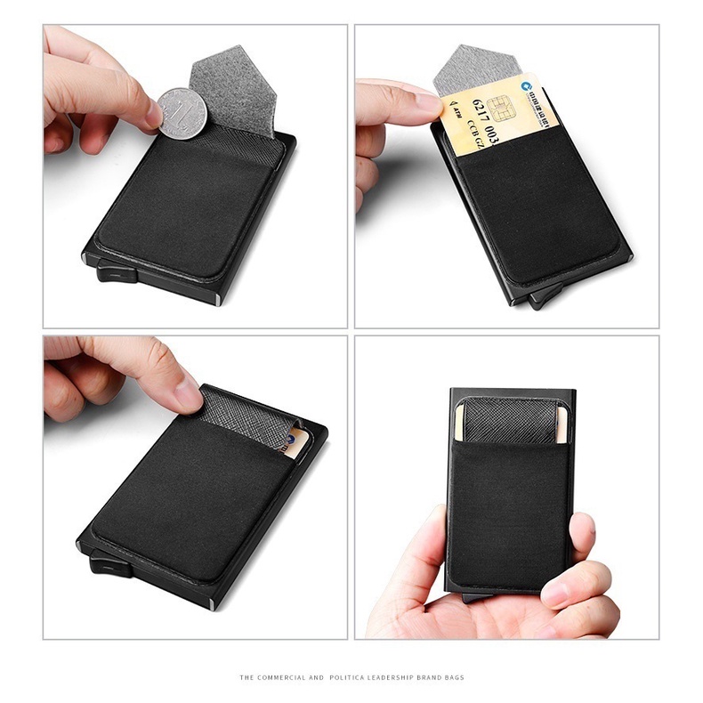 Ví Đựng Thẻ Chống RFID, Hộp Đựng Thẻ Tín Dụng, Ngân Hàng Dễ Dàng Lấy Thẻ Tiện Dụng, Hợp Kim Nhôm