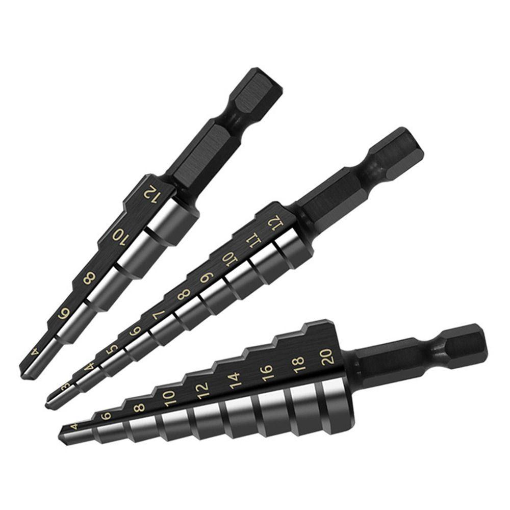 Bộ 3 Mũi Khoan Titan Màu Đen Chất Lượng Cao