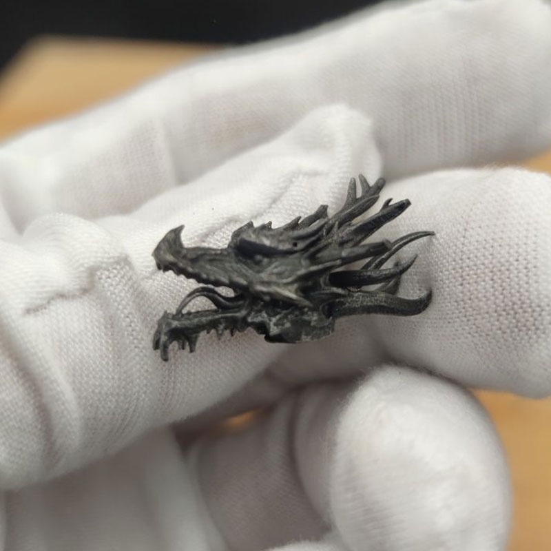 Mặt Dây Chuyền Hình Đầu Rồng Bằng Đồng Nguyên Chất Phong Cách Retro