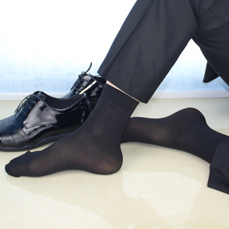 Set 10 Đôi Vớ Thể Thao / Vớ Dài Bằng Sợi Tre Mỏng Thoáng Khí Họa Tiết Kẻ Sọc Thời Trang Mùa Hè Cho Nam