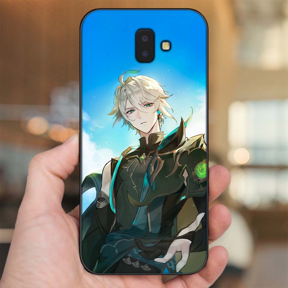 Ốp lưng Samsung J6 Plus viền đen in hình Alhaitham Genshin Impact