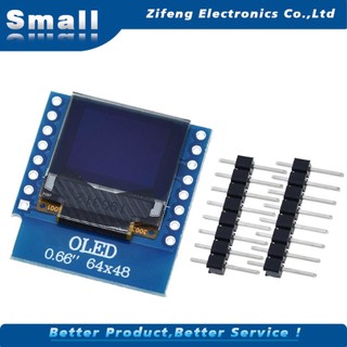 Màn Hình Lcd 0.66 "Inch 64x48 Iic I2C Oled Led 0.66 Inch Cho Wemos D1 Mini Esp32