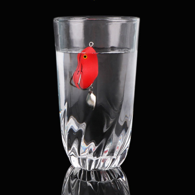 1 Mồi Câu Cá Hình Ếch Giả Mềm 5cm 12g