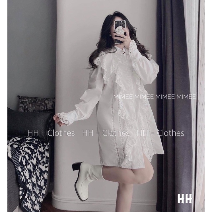 SALE VÁY SƠ MI THÔ REN CỔ NHỌN MÃ MỚI NHẤT
