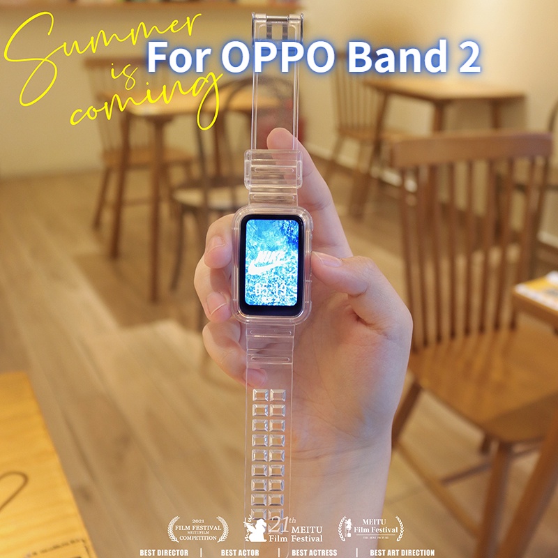 Dây Đeo Thay Thế Kèm Vỏ Bảo Vệ Cho Đồng Hồ OPPO Band 2