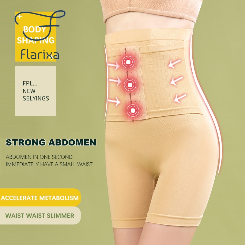 Flarixa Quần Lót Lưng Cao Định Hình Eo Thon Plus Size Cho Nữ