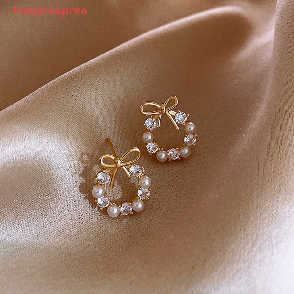 Hanprospree > Khuyên Tai Đính Ngọc Trai Giả Bằng Kim Loại Thanh Lịch Thời Trang Dự Tiệc Cưới Dành Cho Nữ Jewellry well