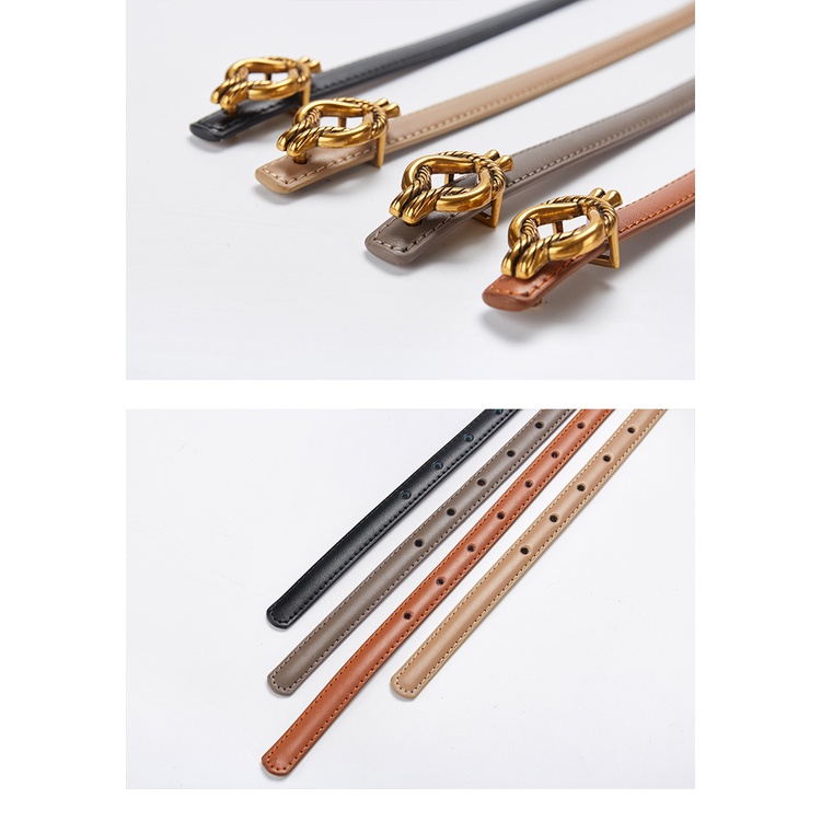 A721 Thắt lưng da bò hoạ tiết retro