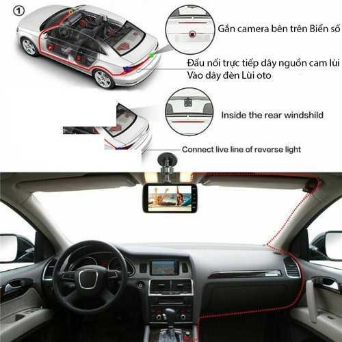 camera hành trình ô tô X004,Camera hành trình HD Trước Sau Tích Hợp 8 Led 1080P, Chống Rung góc quay siêu rộng 170độ