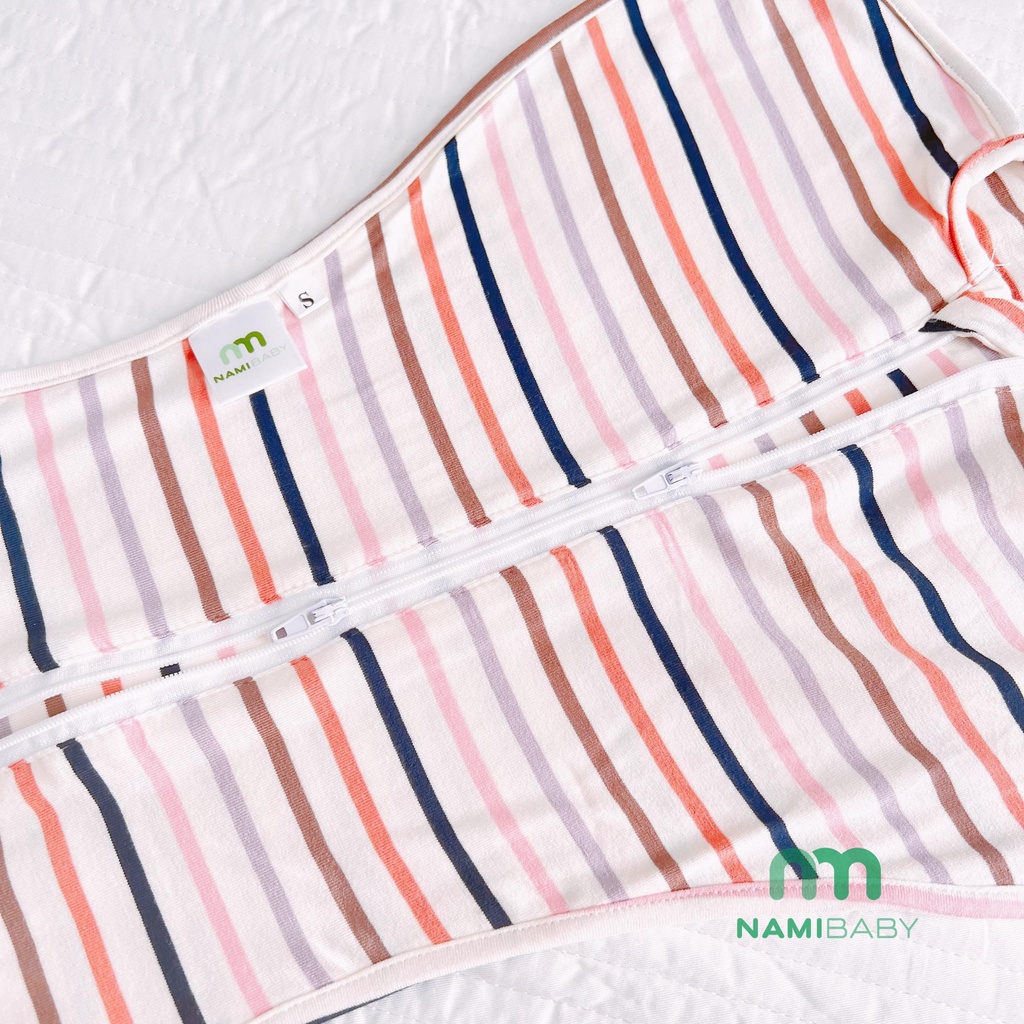 NHỘNG CHŨN NAMIBABY CHO BÉ NGỦ NGON, KHĂN QUẤN BÉ SƠ SINH CAO CẤP, CO GIÃN TỐT