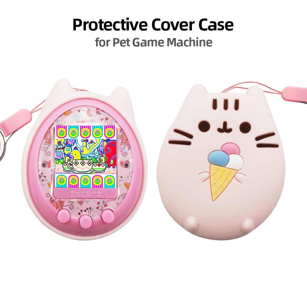 Vỏ Silicon Bảo Vệ Cho Máy Chơi Game Nuôi Thú Cưng In Hoạt Hình Dễ Thương