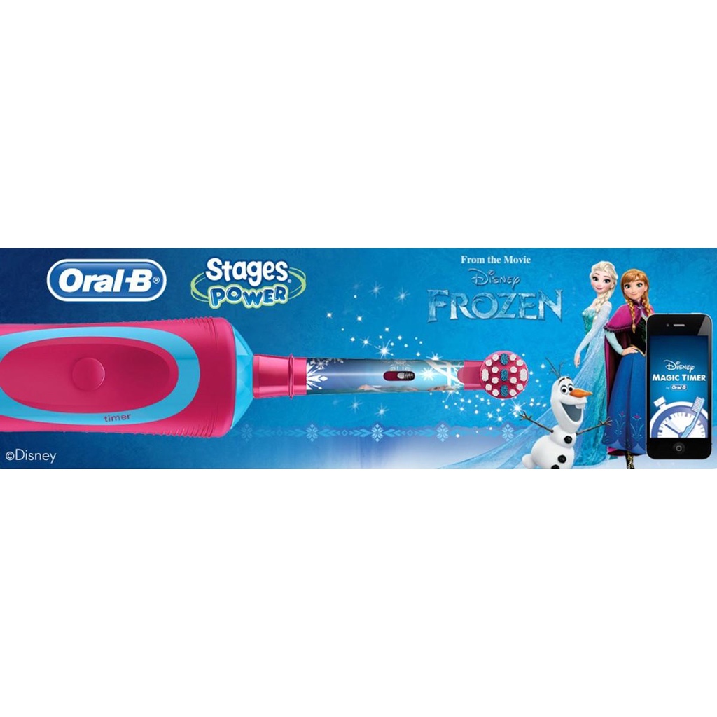 Bàn chải điện oral-b stages power cho bé trai / bé gái trên 5 tuổi món quà sinh nhật tuyệt vời cho bé -Healthy care kids